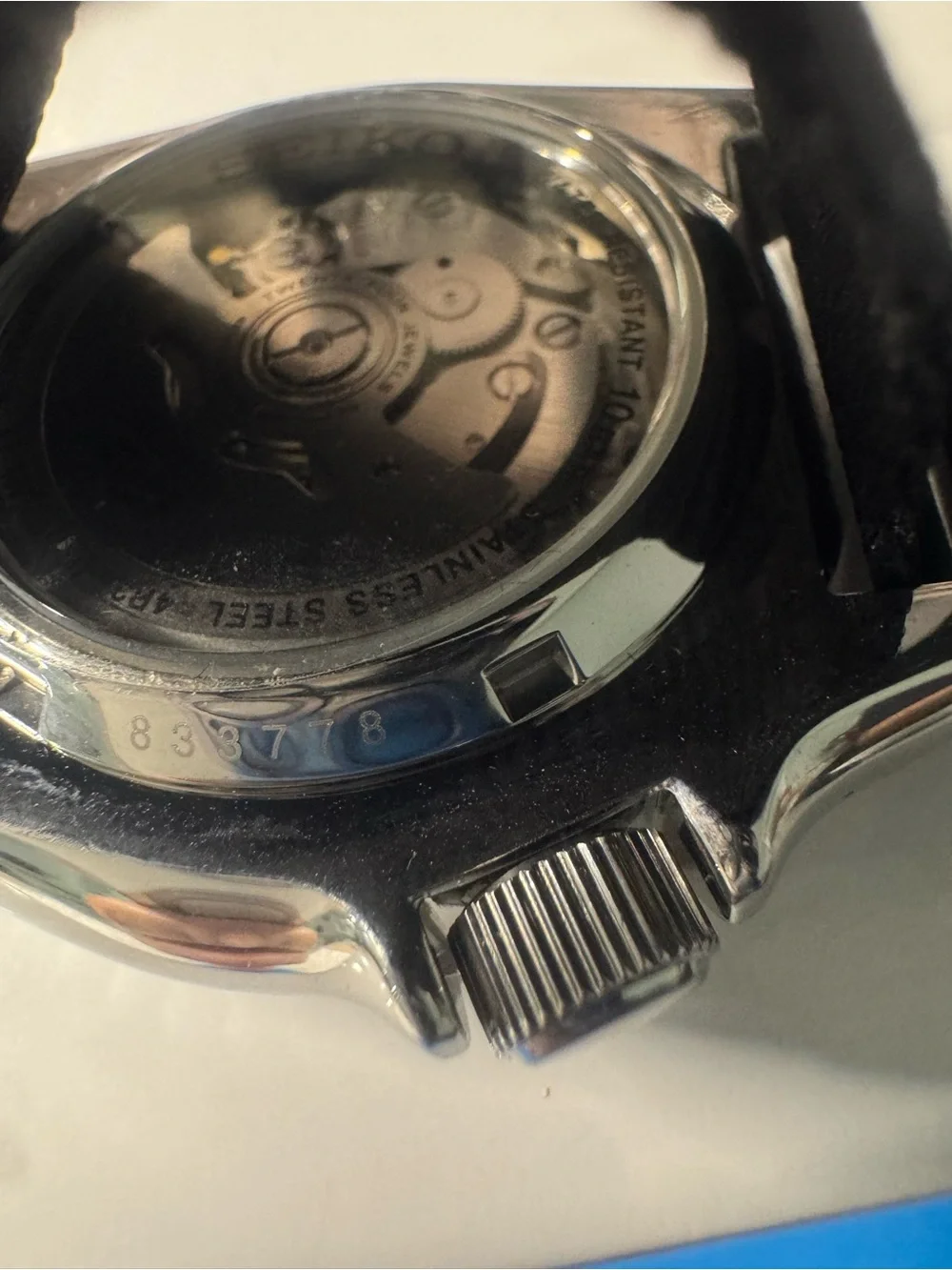 #140 Seiko Black Automatic Diver Watch